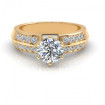 0.70CT round cut diamonds engagement ring , picture number 1