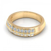 0.45CT round cut diamonds wedding band , picture number 2