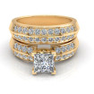 1.25CT princess and round cut diamonds bridal set , picture number 1