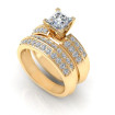 1.25CT princess and round cut diamonds bridal set , picture number 0