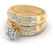 1.60CT round cut diamonds bridal set , picture number 2