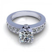 1.15CT round cut diamonds engagement ring , picture number 2