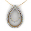 0.45CT round cut diamonds diamond pendants , picture number 0