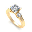 1.20CT princess and round cut diamonds engagement ring , picture number 2