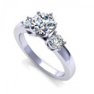 0.85CT round cut diamonds engagement ring , picture number 0