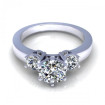 0.85CT round cut diamonds engagement ring , picture number 1