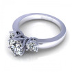 0.85CT round cut diamonds engagement ring , picture number 2