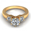 0.75CT round cut diamonds engagement ring , picture number 1