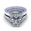 1.80CT princess and round cut diamonds bridal set , picture number 1