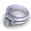 1.55CT round cut diamonds bridal set , picture number 1