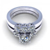 1.55CT round cut diamonds bridal set , picture number 2
