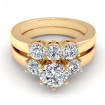 1.55CT round cut diamonds bridal set , picture number 2