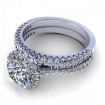 1.25CT round cut diamonds bridal set , picture number 2