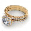1.50CT round cut diamonds bridal set , picture number 2
