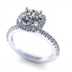 0.75CT round cut diamonds halo rings , picture number 0