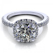 0.75CT round cut diamonds engagement ring , picture number 1