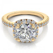 0.85CT round cut diamonds engagement ring , picture number 1