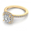 0.85CT round cut diamonds engagement ring , picture number 2