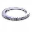 0.25CT round cut diamonds wedding band , picture number 2