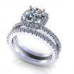 1.00CT round cut diamonds bridal set , picture number 0