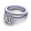 1.00CT round cut diamonds bridal set , picture number 2