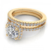 1.00CT round cut diamonds bridal set , picture number 2