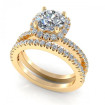 1.00CT round cut diamonds bridal set , picture number 0