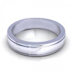 18KT white gold 5MM Width & 2.5MM Thick mens ring , picture number 1