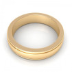 18KT yellow gold 5MM Width & 2.5MM Thick mens ring , picture number 2