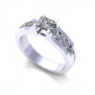 1.15CT princess and round cut diamonds engagement ring , picture number 0