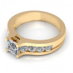 1.15CT princess and round cut diamonds engagement ring , picture number 2