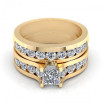 2.15CT princess and round cut diamonds bridal set , picture number 1