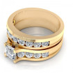 2.15CT princess and round cut diamonds bridal set , picture number 2