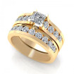 2.15CT princess and round cut diamonds bridal set , picture number 0