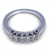 0.50CT princess cut diamonds wedding band , picture number 2