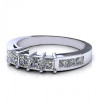 1.10CT princess cut diamonds wedding band , picture number 2