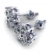 1.00CT round cut diamonds diamond earrings , picture number 0