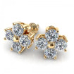 1.00CT round cut diamonds diamond earrings , picture number 1