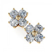 1.00CT round cut diamonds diamond earrings , picture number 2