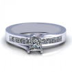1.00CT princess cut diamonds engagement ring , picture number 2