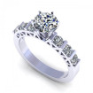 0.95CT round cut diamonds engagement ring , picture number 0