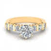 0.95CT round cut diamonds engagement ring , picture number 1