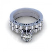 1.45CT round cut diamonds bridal set , picture number 1