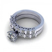 1.45CT round cut diamonds bridal set , picture number 2