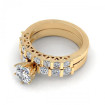 1.45CT round cut diamonds bridal set , picture number 2