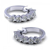 1.00CT round cut diamonds diamond earrings , picture number 1