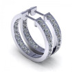 0.80CT round cut diamonds diamond earrings , picture number 0