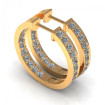 2.00CT round cut diamonds diamond earrings , picture number 0