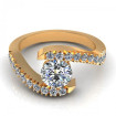0.65CT round cut diamonds engagement ring , picture number 1