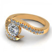 0.65CT round cut diamonds engagement ring , picture number 2